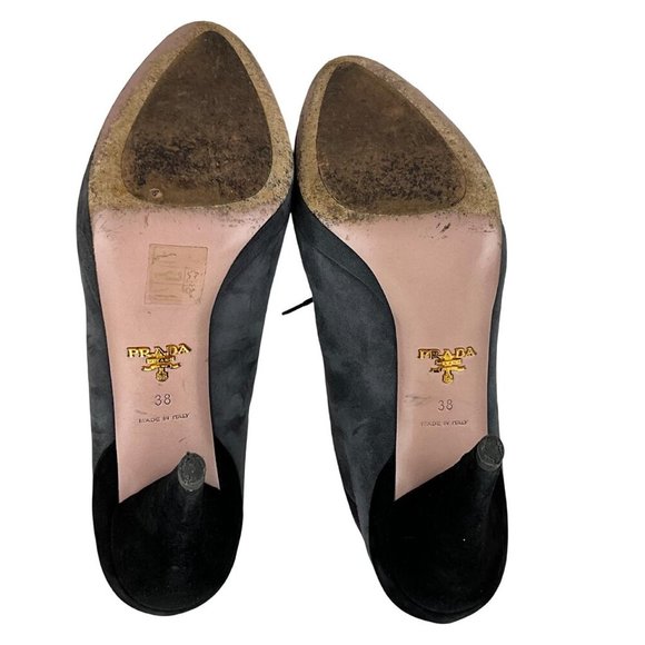 Prada Women's High Stiletto Ankle Heeled Boots Multicolor Sz 38 - Picture 11 of 11